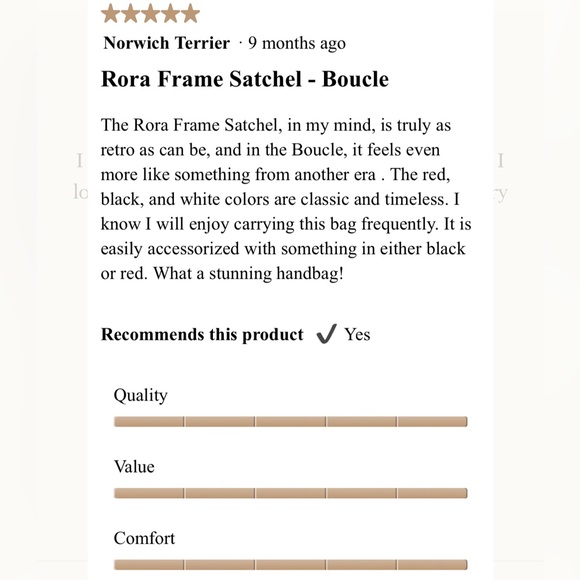 Patricia Nash Rora Frame Satchel, Tweed, Red Black New w/DustBag $229 (SOLD OUT) - Picture 11 of 11